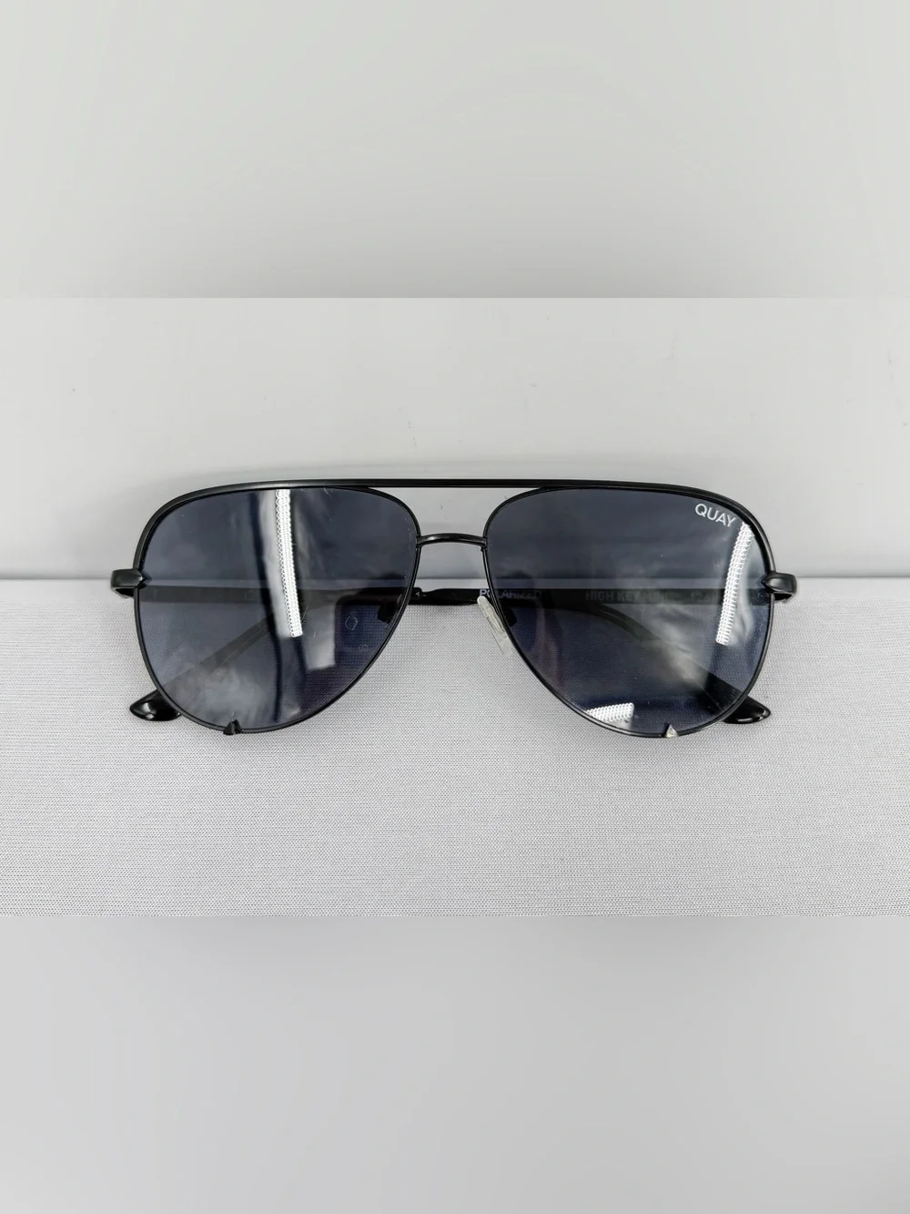 Quay Australia High Key Mini Polarized Black smoke Aviator Sunglasses vacation